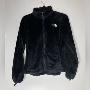 The North Face Women's Black Fleece Full Zip Jacket Size Medium Pockets.